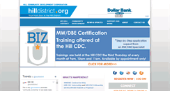 Desktop Screenshot of hilldistrict.org