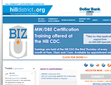 Tablet Screenshot of hilldistrict.org